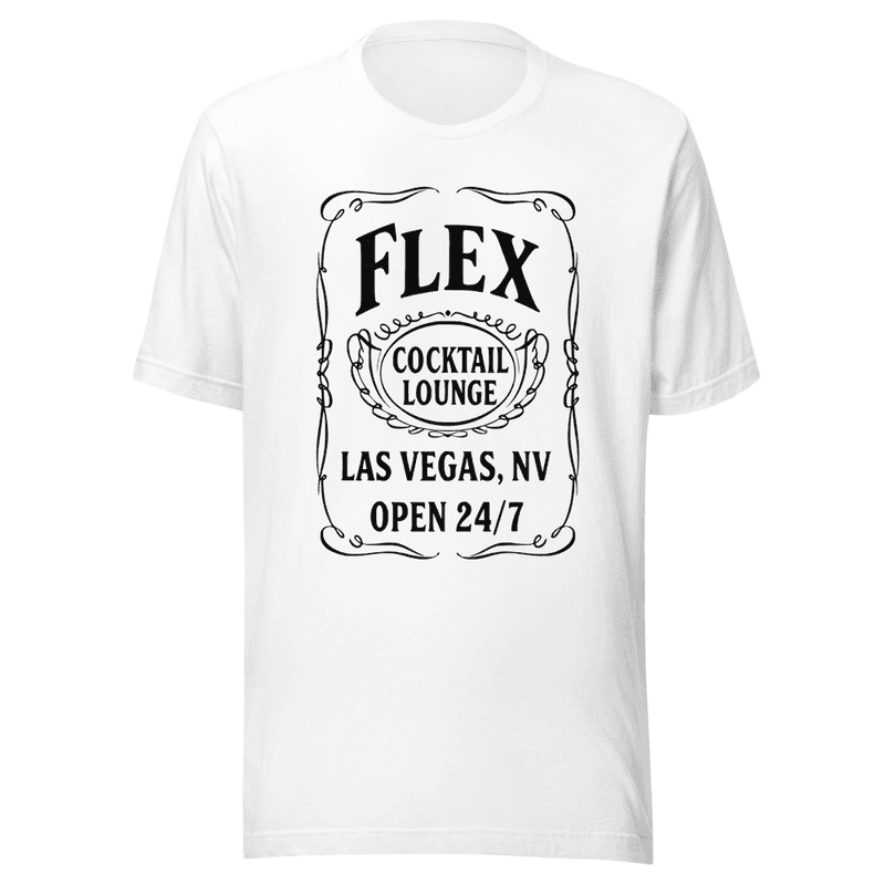 Flex Vintage Logo White Unisex t-shirt — White